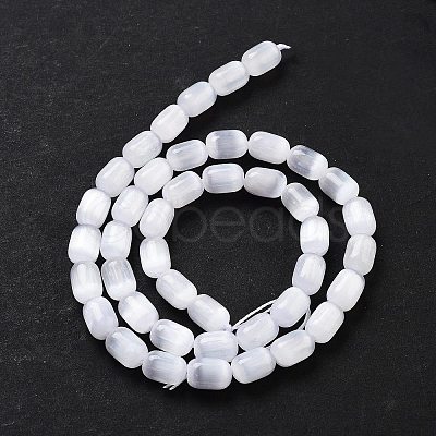 Natural Selenite Beads Strands G-F750-B-01-1