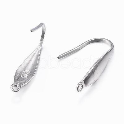 Tarnish Resistant 316 Surgical Stainless Steel Earring Hooks STAS-H392-03P-1