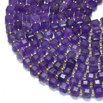 Natural Amethyst Beads Strands G-K389-A16-01-1