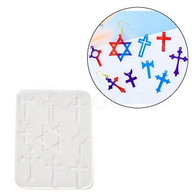 Star of David & Cross Pendant DIY Silicone Molds SIMO-C012-05-1