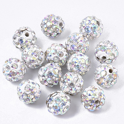 Pave Disco Ball Beads RB-T017-02-28-1