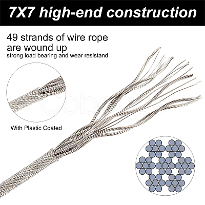 BENECREAT 4Roll 304 Stainless Steel Wire TWIR-BC0001-39-1