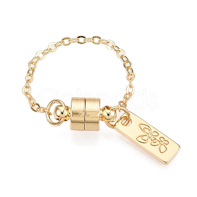 Brass End with Chain KK-C066-05G-1