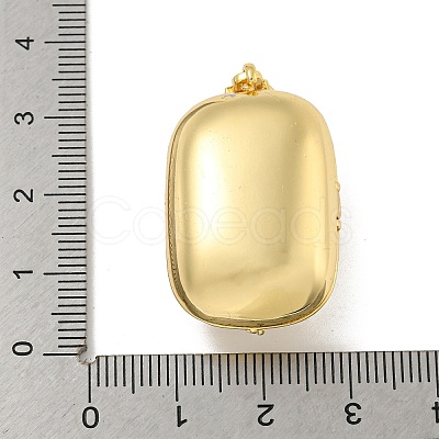 Brass Cubic Zirconia Locket Pendants KK-N254-93B-G-1