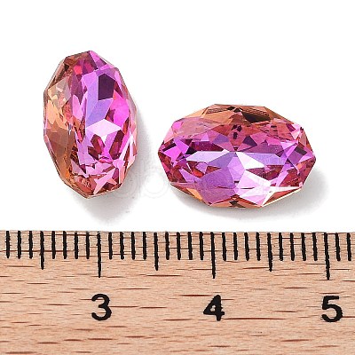 Glass Rhinestone Cabochons RGLA-G020-02B-D502-1