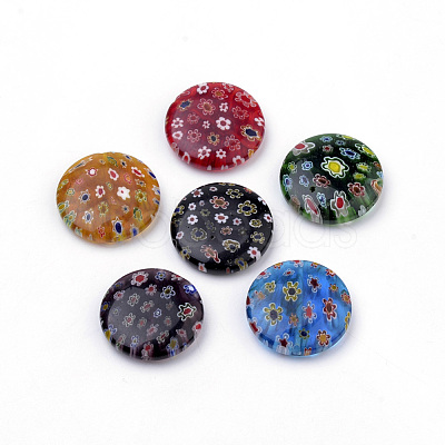 Handmade Millefiori Lampwork Beads LAMP-S187-05-1