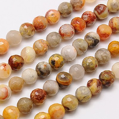 Natural Crazy Lace Agate Beads Strands G-G542-10mm-10-1