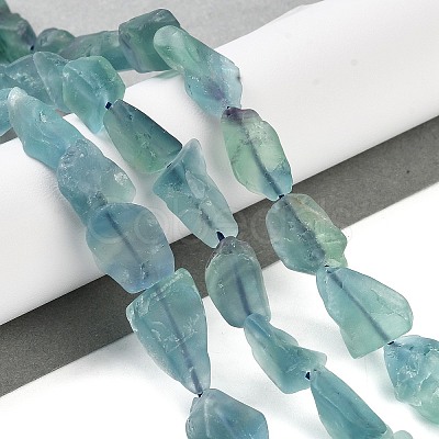 Raw Rough Natural Fluorite Beads Strands G-G116-B03-01-1