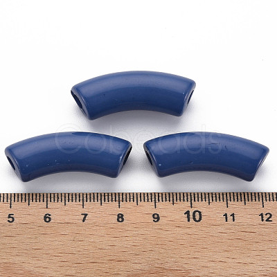 Opaque Acrylic Beads MACR-S372-001B-18-3921-1