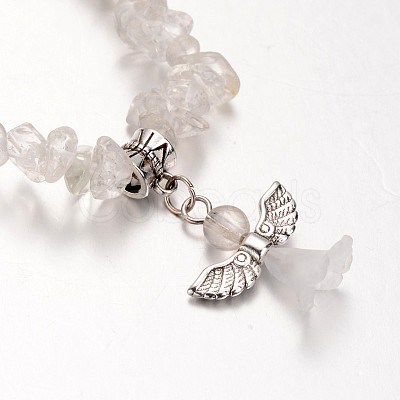 Natural Crystal Kids Bracelets BJEW-JB02062-01-1