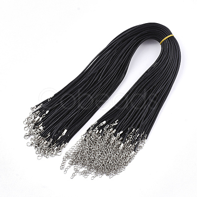 Waxed Cord Necklace Making NCOR-T001-01-1