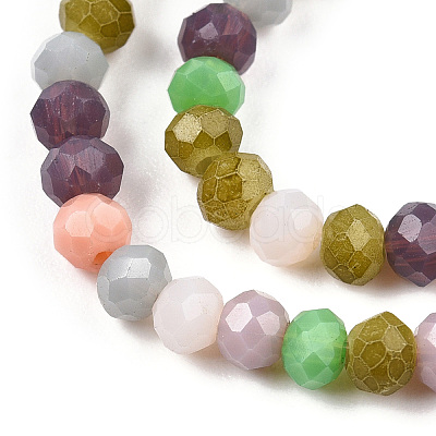 Opaque Glass Beads Strands GLAA-N041-005B-02-1