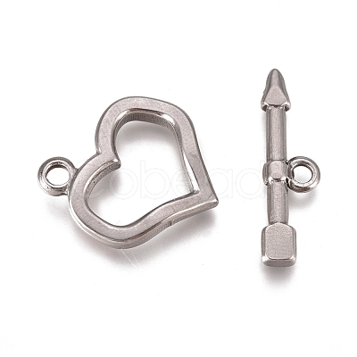 Non-Tarnish 304 Stainless Steel Toggle Clasps STAS-L247-002P-1