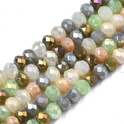 Opaque Glass Beads Strands GLAA-T006-07-A03-1