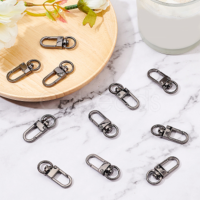 Zinc Alloy Swivel Clasps PALLOY-PH0013-42B-1