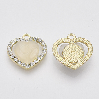 Alloy Rhinestone Pendants ALRI-N035-19-1