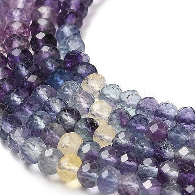 Natural Fluorite Beads Strands G-E608-C10-B-1