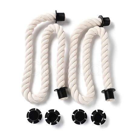 Practical Twisted Cotton Rope Bag Handle FIND-WH0116-34A-1