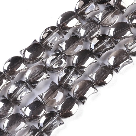 Electroplate Glass Beads Strands EGLA-Q128-05B-PL02-1