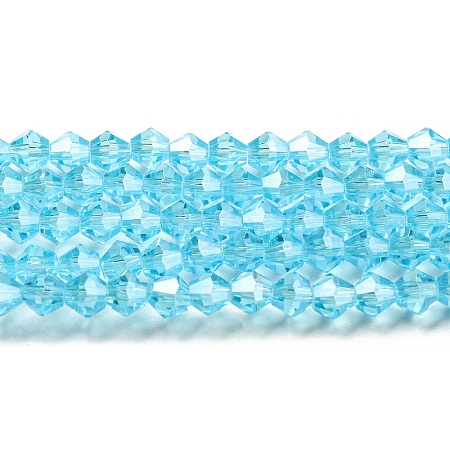 Transparent Electroplate Glass Beads Strands EGLA-A039-T3mm-A20-1