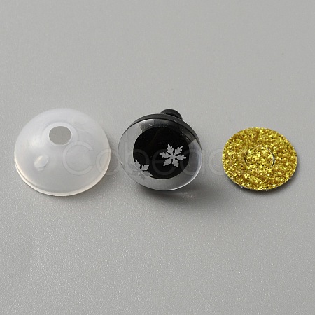 Snowflake Resin Craft Safety Eyes DIY-WH0399-97A-1