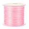 Japanese Flat Elastic Crystal String, Polyester Thread, for Stretch Bracelets Gemstone Jewelry Making, Pink, 0.5mm, about 65.6 yards(60m)/roll