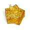 Natural Yellow Quartz Chips & Resin Storage Box Decorations, for Home Office Desk, Star, Yellow, 85x95x100mm