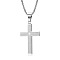 Stainless Steel Cross Pendant Necklace Men Women Hip-hop Jewelry Non-fading