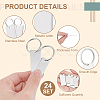 BENECREAT DIY Stamping Blank Tag Keychain Making Kit DIY-BC0009-42-4