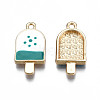 Rack Plating Alloy Enamel Pendants PALLOY-N172-034B-3