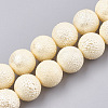 Electroplate Shell Pearl Beads Strands SHEL-T005-09-M-2