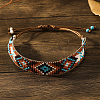 Bohemian Style Geometric Glass Seed Bead Handmade Bracelet for Women HL6362-1-1
