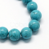 Dyed Synthetic Turquoise Gemstone Bead Strands TURQ-R032-10mm-XSS09-2