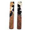 Transparent Resin & Walnut Wood Big Pendants RESI-TAC0017-42A-2