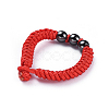 (Jewelry Parties Factory Sale)Nylon Cord Braided Rings RJEW-JR00257-01-2