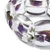 Natural Amethyst Stretch Bracelets BJEW-G702-06D-3