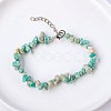 Natural Gemstone Chips Beaded Bracelet TJ9442-2-1