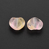 Two Tone Transparent Spray Painted Glass Beads GLAA-T022-24-C03-2