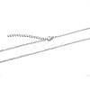 304 Stainless Steel Cable Chain Necklace STAS-T040-PJ204-60-2