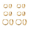 YILISI 6 Pairs 3 Styles Brass Huggie Hoop Earrings EJEW-YS0001-01-10