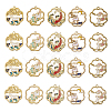 Golden Plated Alloy Enamel Pendants ENAM-CJ0001-62-1