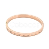 Ion Plating(IP) 304 Stainless Steel Bangle with Rhinestone BJEW-Q768-01RG-2