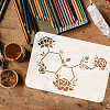 Plastic Drawing Painting Stencils Templates DIY-WH0396-0040-3