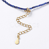 Natural Lapis Lazuli Pendant Necklaces NJEW-K108-17-01-3