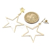 Brass Dangle Stud Earrings EJEW-TA00362-3