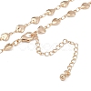 Simple Alloy Heart Link Chain Necklaces for Women NJEW-K384-05KCG-2