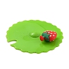 Strawberry Food Grade Silicone Cup Cover Lid AJEW-G031-02B-2