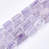 Natural Amethyst Beads Strands X-G-S345-8x11-015-1