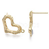 Brass Stud Earring Findings KK-R130-039B-NF-2