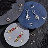 Unicraftale 80Pcs 2 Colors 304 Stainless Steel Leverback Earring Findings STAS-UN0038-39-2